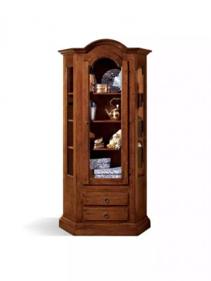 Cabinets display furniture wood luxury glass cabinet wood shelf living room