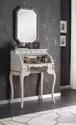Exclusive white dresser for living room, high-quality wooden furniture