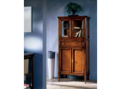 Classic Cabinet Furniture Brown Showcase Display Cabinet Glass Cabinet New