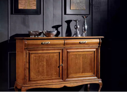 Classic Sideboard Brown Living Room Chest of Drawers Luxury Shelves Furniture New