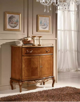 Brown classic dresser living room furniture wooden decor sideboard