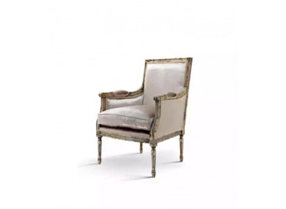 Armchair Sofa 1 Seater Couch Designer Gray Textile Sofas Upholstery Wood New