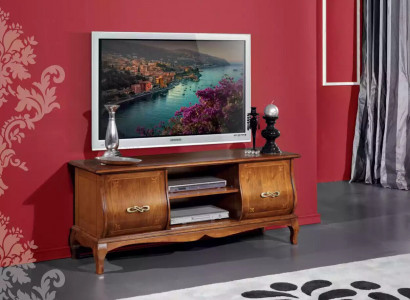 Classic Brown TV Stand Luxury Lowboard Living Room Furniture Design