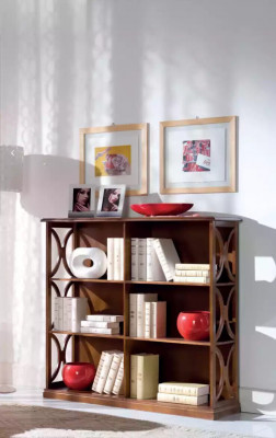 Modern bookshelf brown living room furniture wooden furniture storage shelf