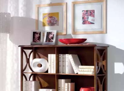 Modern bookshelf brown living room furniture wooden furniture storage shelf