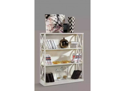 Classic White Bookshelf Wooden Furniture Living Room Storage Shelves New