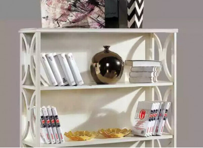 Classic White Bookshelf Wooden Furniture Living Room Storage Shelves New