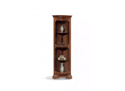 Corner display cabinet, living room furniture, sideboard, wood display cabinet, brown, new