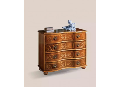 Classic brown wooden cabinet drawers chest of drawers living room design