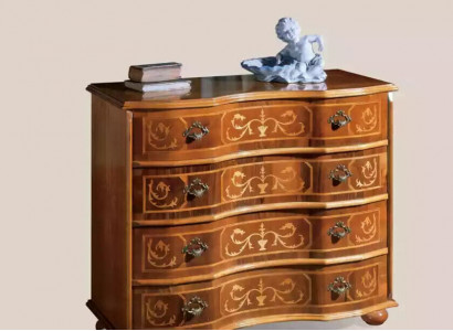 Classic brown wooden cabinet drawers chest of drawers living room design