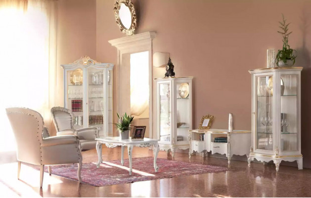 Classic White Coffee Table Wooden Furniture Living Room Table Ab