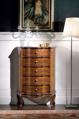 Classic Brown Wooden Dresser Drawers Console Luxury Furniture Sideboard