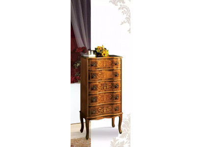 Classic High Chest Brown Storage Furniture Living Room Design