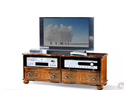 Brown TV stand luxury RTV cabinet living room furniture wood furnishing