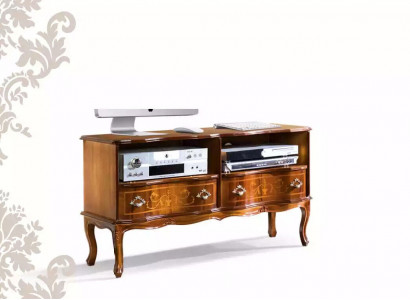 Classic lowboard TV stand RTV cabinet drawers wood design new
