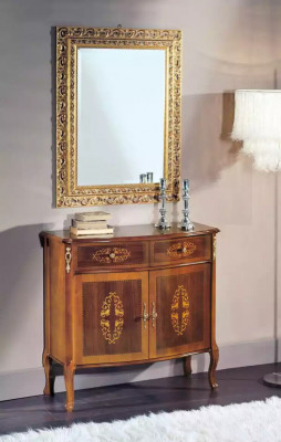 Brown Sideboard Luxury Wood Dresser Classic Console High-Quality Furniture