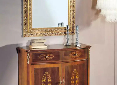 Brown Sideboard Luxury Wood Dresser Classic Console High-Quality Furniture