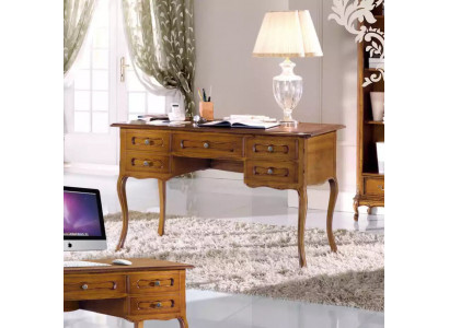 Brown office desk luxury study furniture wooden desk classic