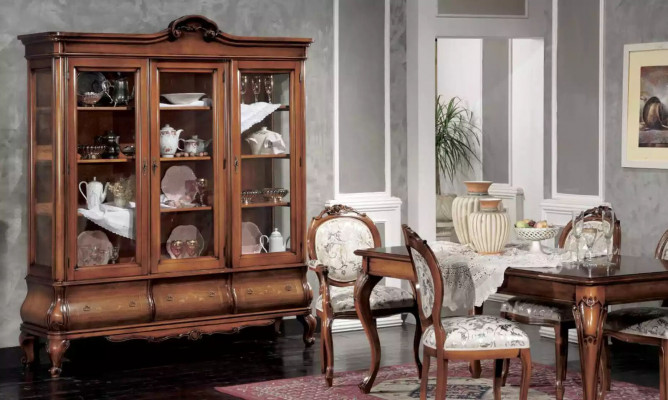 Dining room furniture, solid wood dining table, 4x chairs with armrests furniture