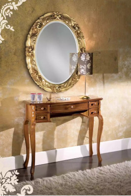 Classic console table designer brown wood dressing table new furniture
