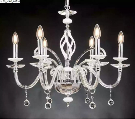 Luxury Ceiling Chandelier White Chandelier Ceiling Lamp Crystal Lamp