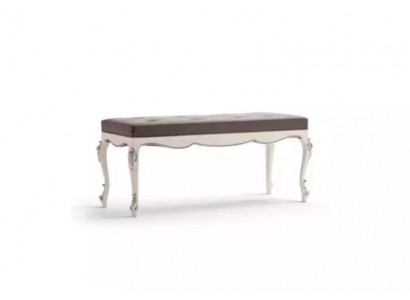 Designer bench stool living room seating upholstered textile fabric bench