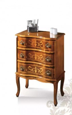 Classic Small Chest of Drawers 3 Drawers Living Room Wooden Furniture Design