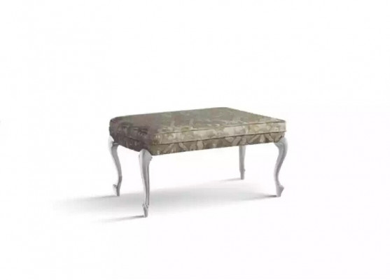 Design Stool Bench Luxury Pouf Furniture Upholstered Stool Seat Stool Gray New