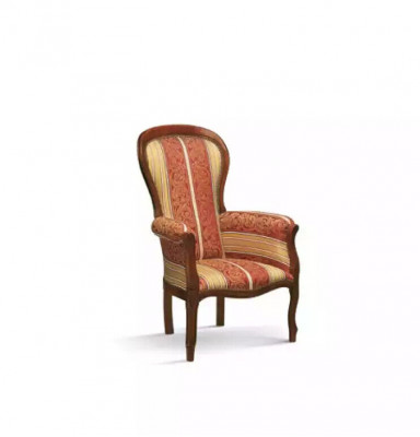 Chair single-seater 1 seater upholstered seat textile fabric design classic