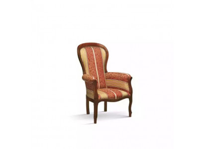 Chair single-seater 1 seater upholstered seat textile fabric design classic