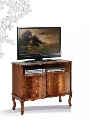 Classic TV Stand Luxury Sideboard Drawers Living Room Furniture Wood
