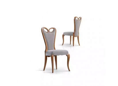 Chair Without Armrest Dining Room Brown Design Textile Luxury Dining Chair