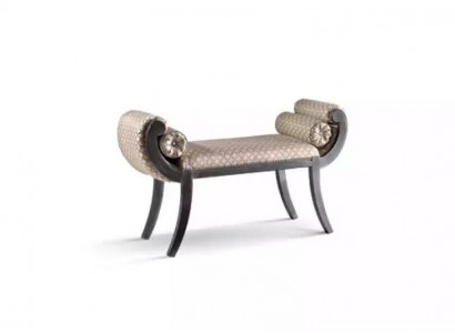 Classic bench upholstered furniture living room furniture seating furniture grey new