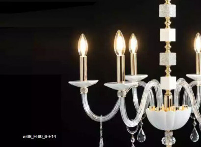 Hanging chandelier white crystal chandelier luxury chandelier lamp lighting