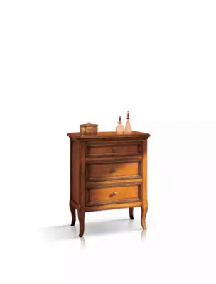 Classic nightstand with 3 drawers console design bedroom