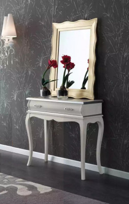White designer console table classical wooden table bedroom furniture