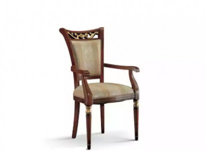 Chair Luxury Design Armchair Wood Upholstery Art Deco Dining Room Furniture Wood