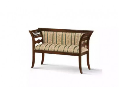 Upholstered Bench Designer Living Room Beige Classic Seating New Luxury