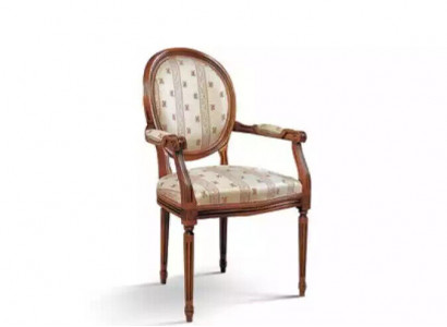 Chair with armrest, armchair, dining room, wood, recliner, design furniture, beige