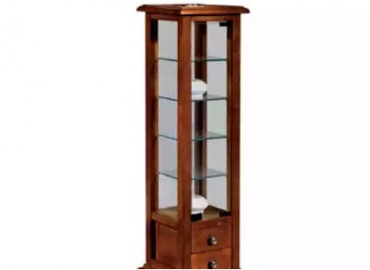 Display cabinet glass real wood showcase living room furniture sideboard new