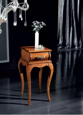 Classic Brown Exclusive Side Table Wood Living Room Furniture