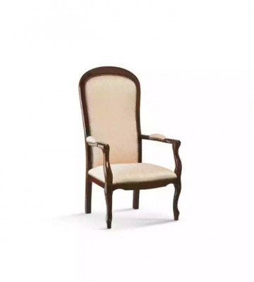 Living room armchair 1 seat couch upholstery luxury textile design wood furniture