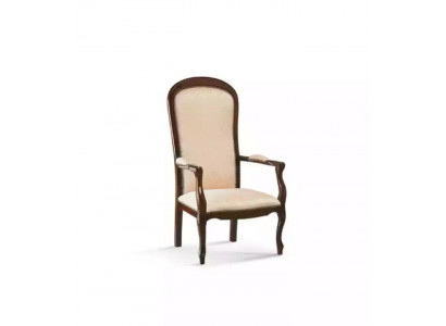 Living room armchair 1 seat couch upholstery luxury textile design wood furniture
