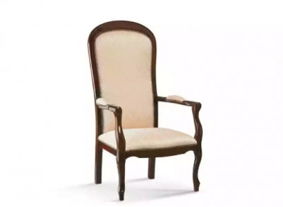 Living room armchair 1 seat couch upholstery luxury textile design wood furniture