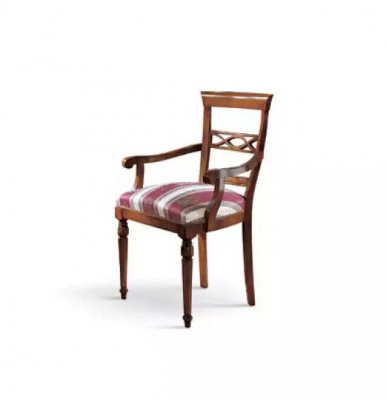 Dining room designer wood modern armchair brown luxury chair armchair brown