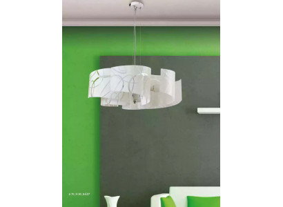 Stylish Chandelier Modern White Pendant Lamp with 6x Bulbs