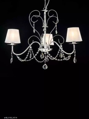 Luxurious Crystal Pendant Light Stylish 3x Lamp Ceiling Chandelier