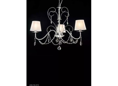 Luxurious Crystal Pendant Light Stylish 3x Lamp Ceiling Chandelier