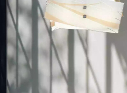 Stylish ceiling light modern white pendant chandelier with 2x lamps