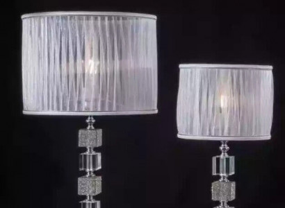 Luxurious White Table Lamp Crystal Chandelier Classic Style New